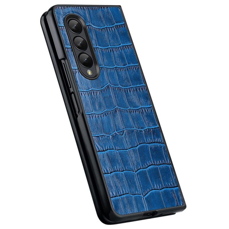 Hoesje voor Samsung Galaxy Z Fold 4 Croco Chique