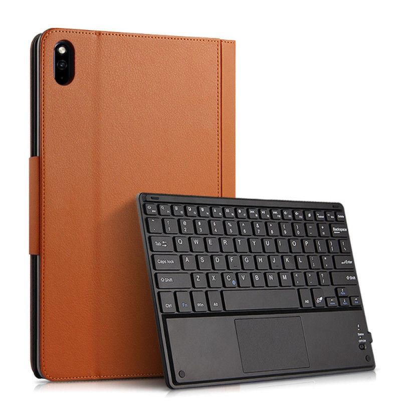 Case Huawei MatePad Pro Bruin Zwart Telefoonhoesje Ajiuyu Bluetooth Case En Toetsenbord