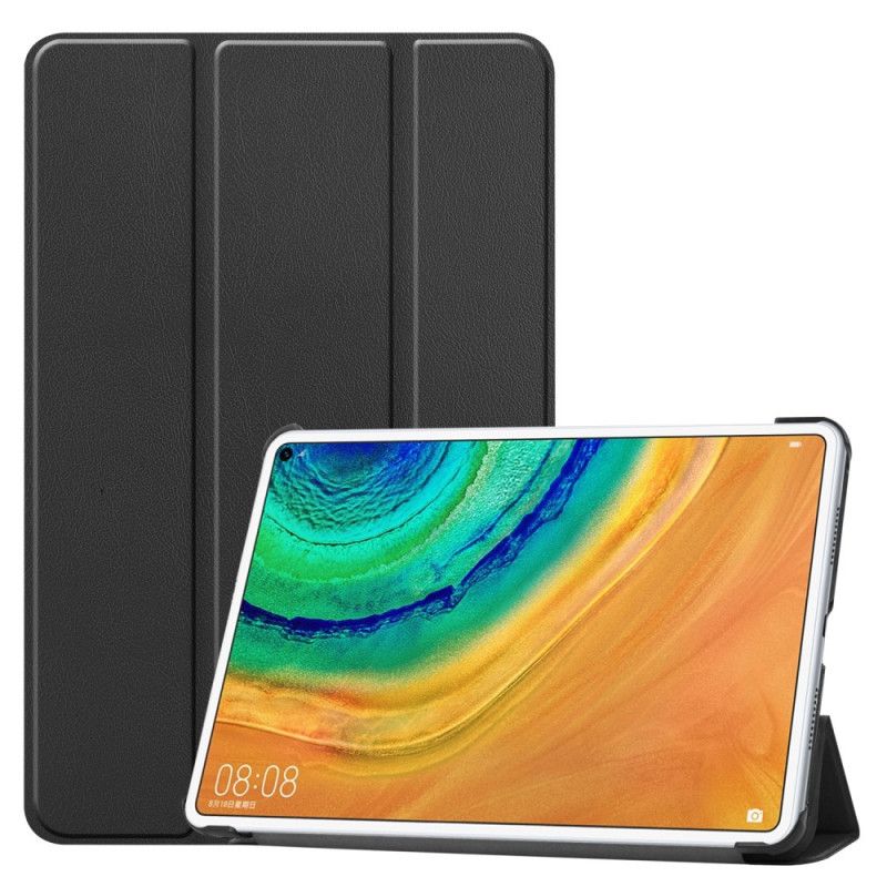 Smart Case Huawei MatePad Pro Grijs Zwart Klassiek Kunstleer