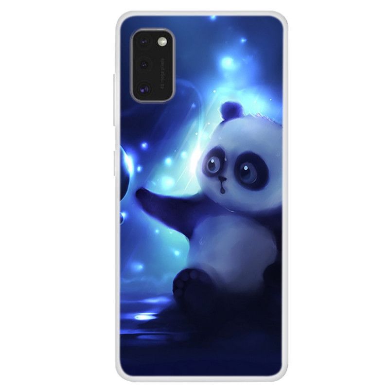 Cover Hoesje Samsung Galaxy A41 Telefoonhoesje Panda In De Ruimte