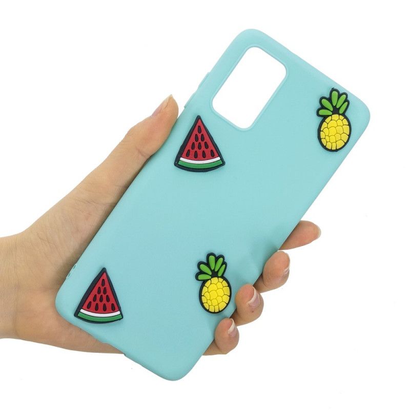 Hoesje voor Samsung Galaxy A41 Lichtblauw Donkerblauw Tekenfilm 3D