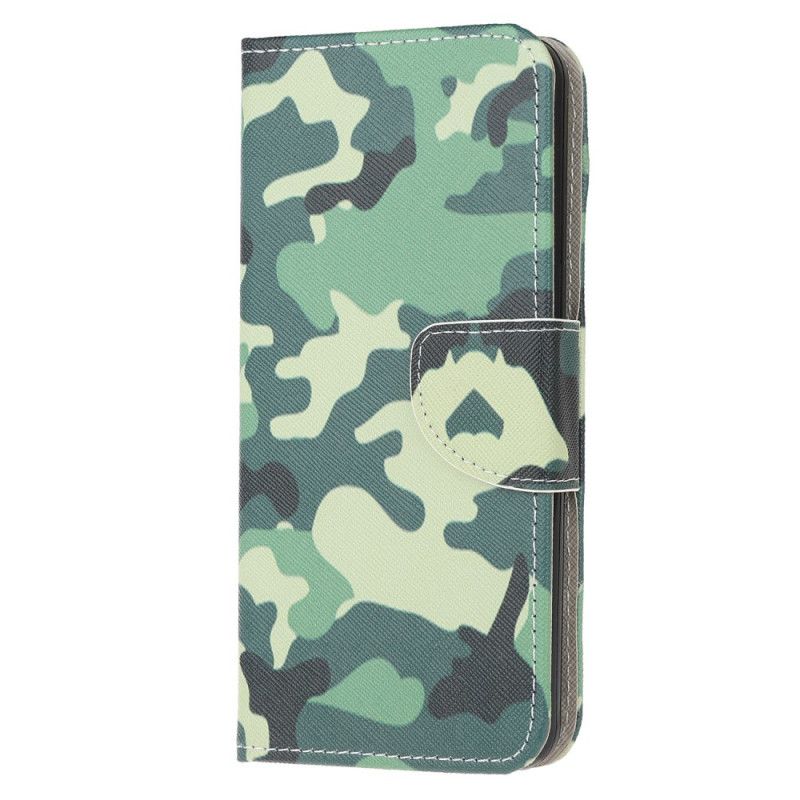 Leren Hoesje Samsung Galaxy A41 Militaire Camouflage