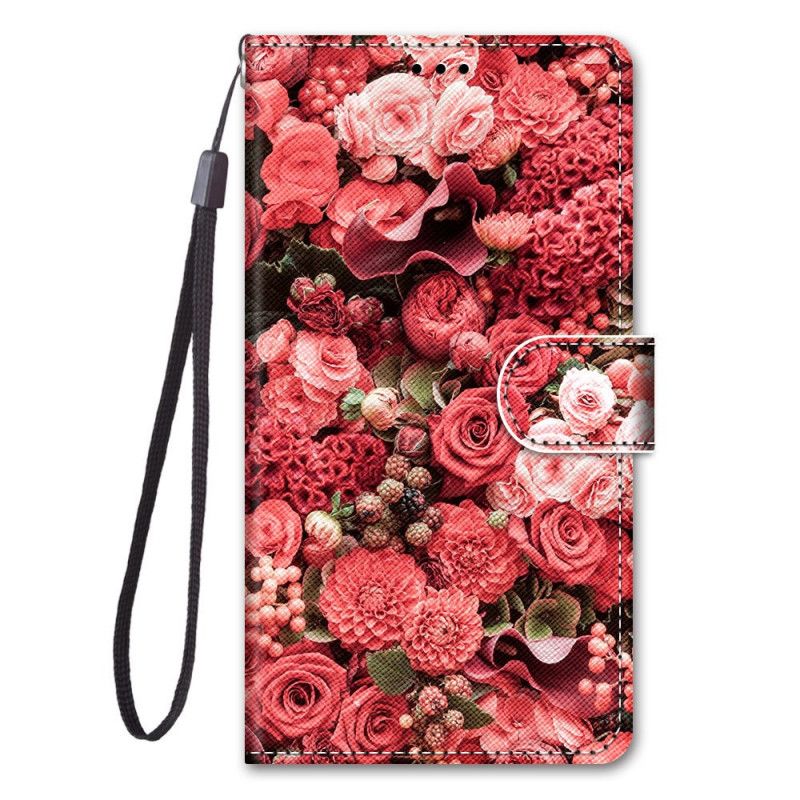 Bescherming Hoesje Samsung Galaxy S21 5G Telefoonhoesje Bloemenromantiek