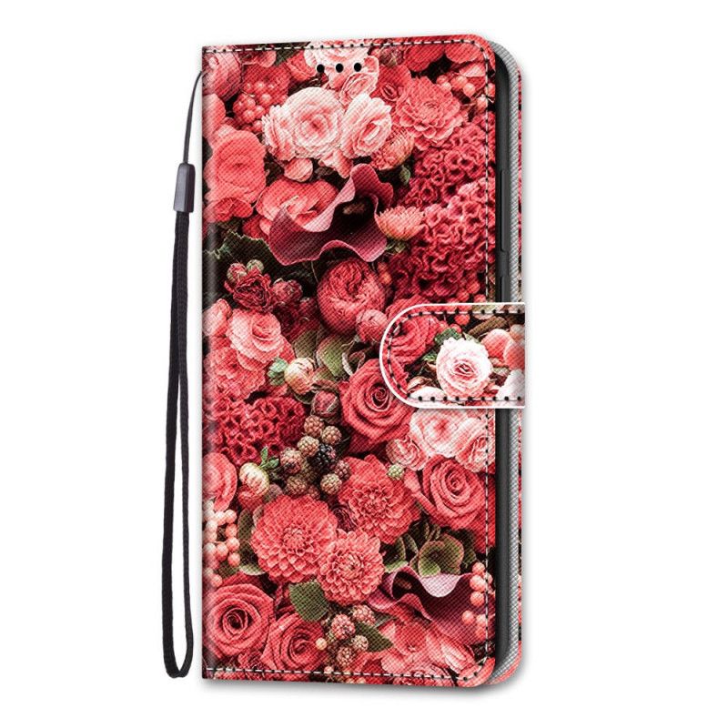 Bescherming Hoesje Samsung Galaxy S21 5G Telefoonhoesje Bloemenromantiek