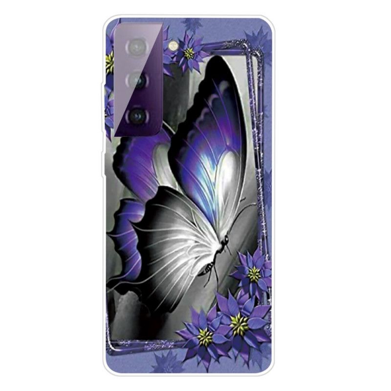 Case Hoesje Samsung Galaxy S21 5G Telefoonhoesje Koninklijke Vlinder