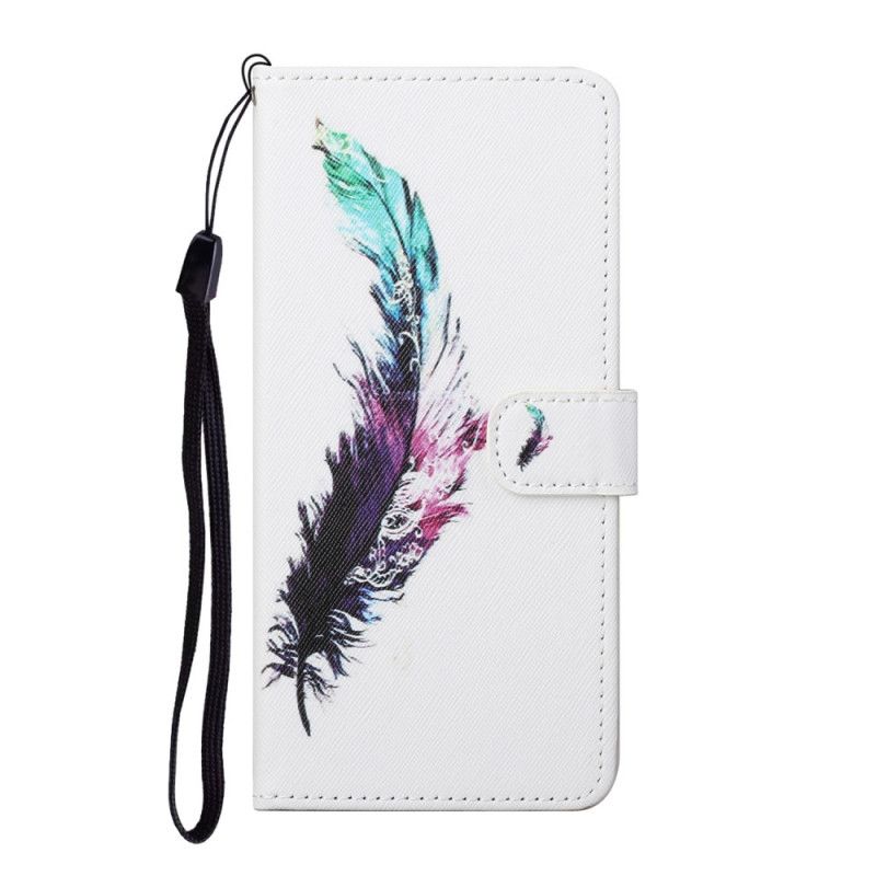 Cover Folio-hoesje Samsung Galaxy S21 5G Telefoonhoesje Veer Met String