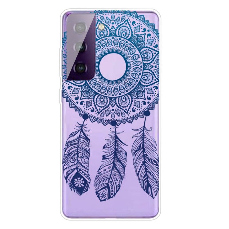 Cover Hoesje Samsung Galaxy S21 5G Telefoonhoesje Unieke Bloemenmandala