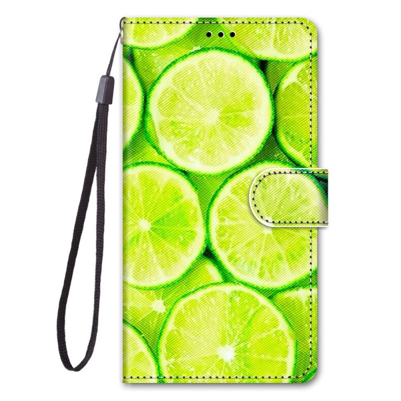 Flip Case Leren Samsung Galaxy S21 5G Limoenen