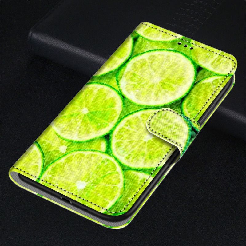 Flip Case Leren Samsung Galaxy S21 5G Limoenen