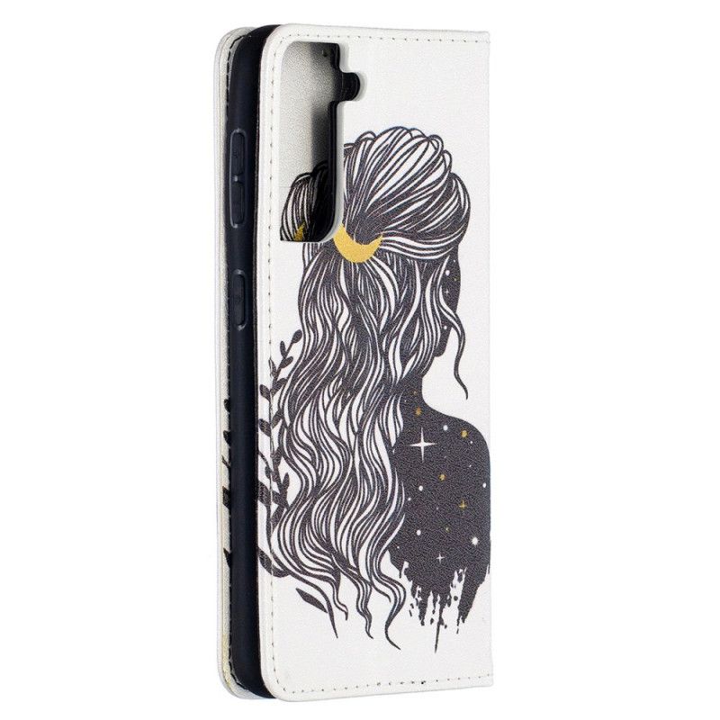 Folio-hoesje Samsung Galaxy S21 5G Mooi Haar