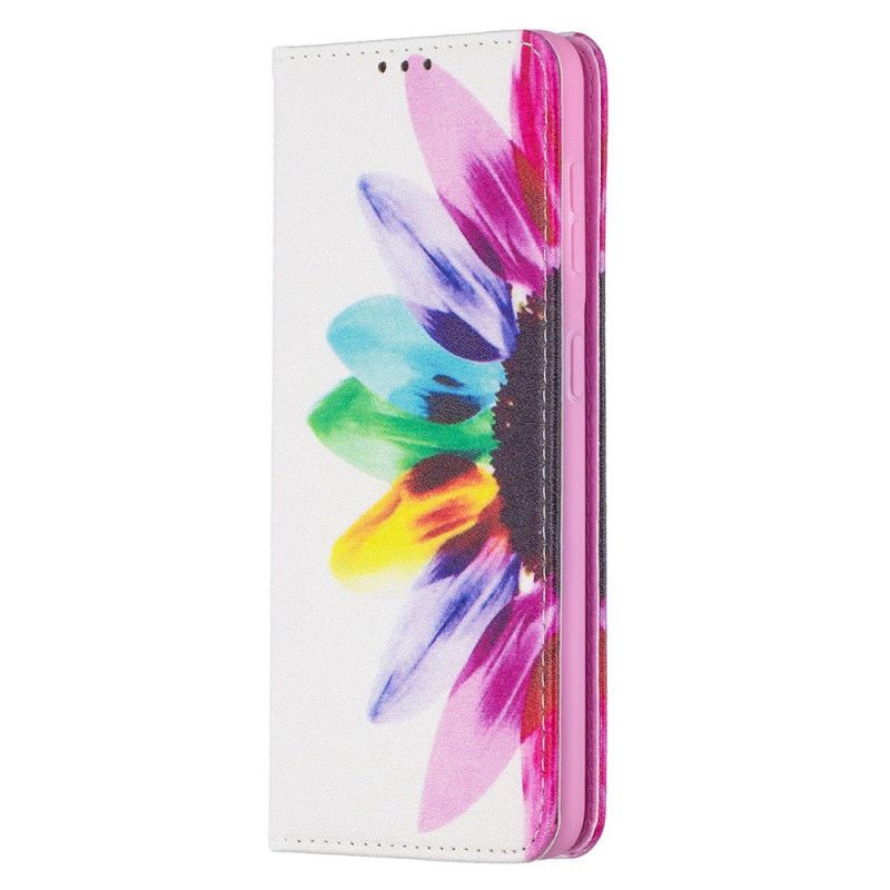 Folio-hoesje voor Samsung Galaxy S21 5G Aquarelbloem