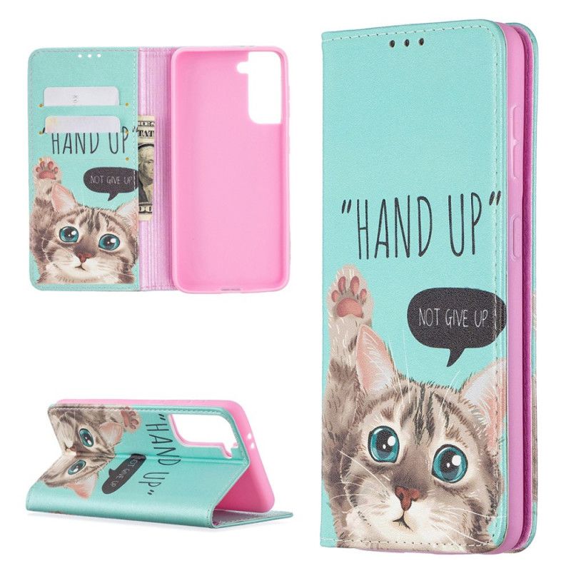 Folio-hoesje voor Samsung Galaxy S21 5G Hand Omhoog