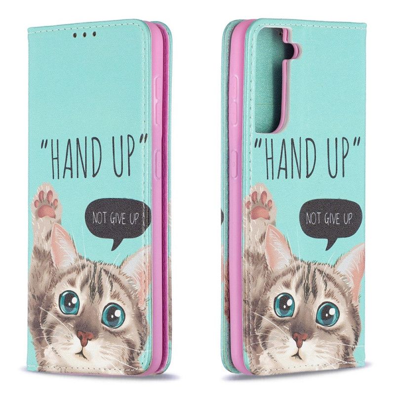 Folio-hoesje voor Samsung Galaxy S21 5G Hand Omhoog