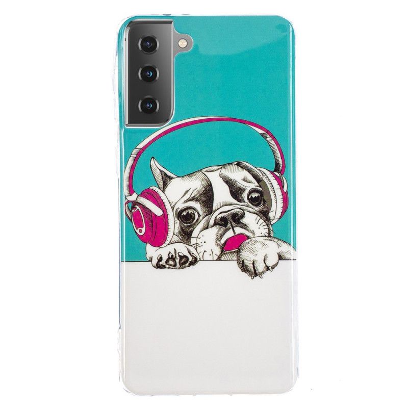 Hoesje Samsung Galaxy S21 5G Fluorescerende Hond