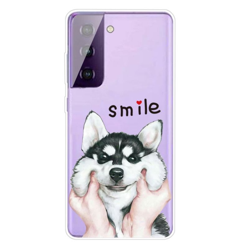 Hoesje Samsung Galaxy S21 5G Glimlach Hond