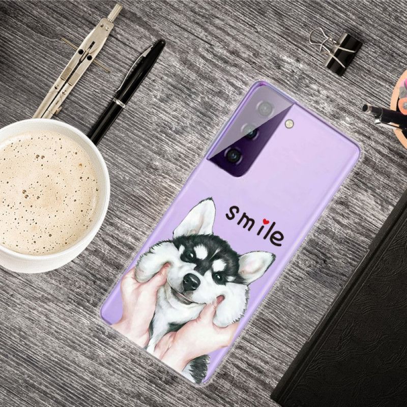 Hoesje Samsung Galaxy S21 5G Glimlach Hond