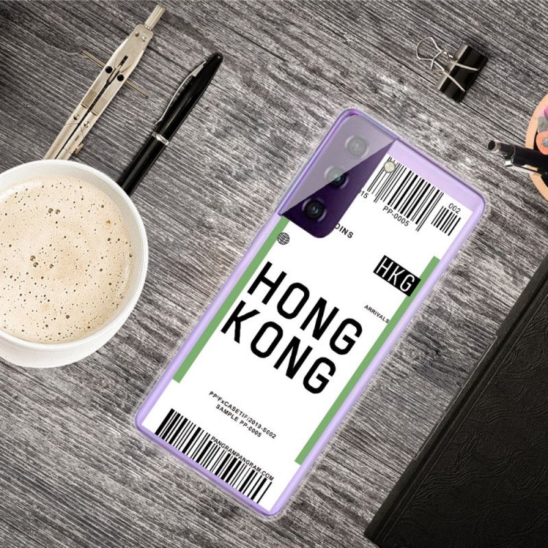 Hoesje Samsung Galaxy S21 5G Instapkaart Naar Hong Kong