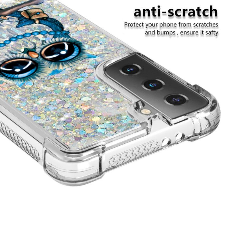 Hoesje Samsung Galaxy S21 5G Miss Uil Glitter