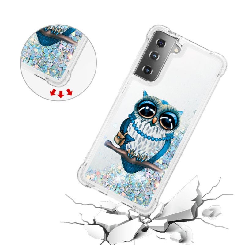 Hoesje Samsung Galaxy S21 5G Miss Uil Glitter