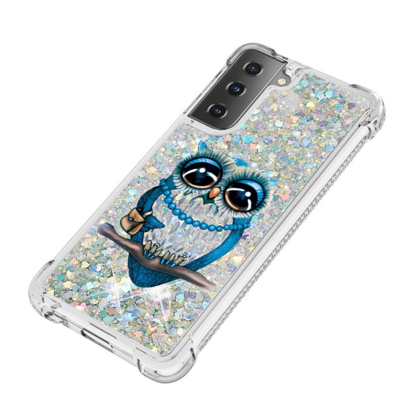 Hoesje Samsung Galaxy S21 5G Miss Uil Glitter