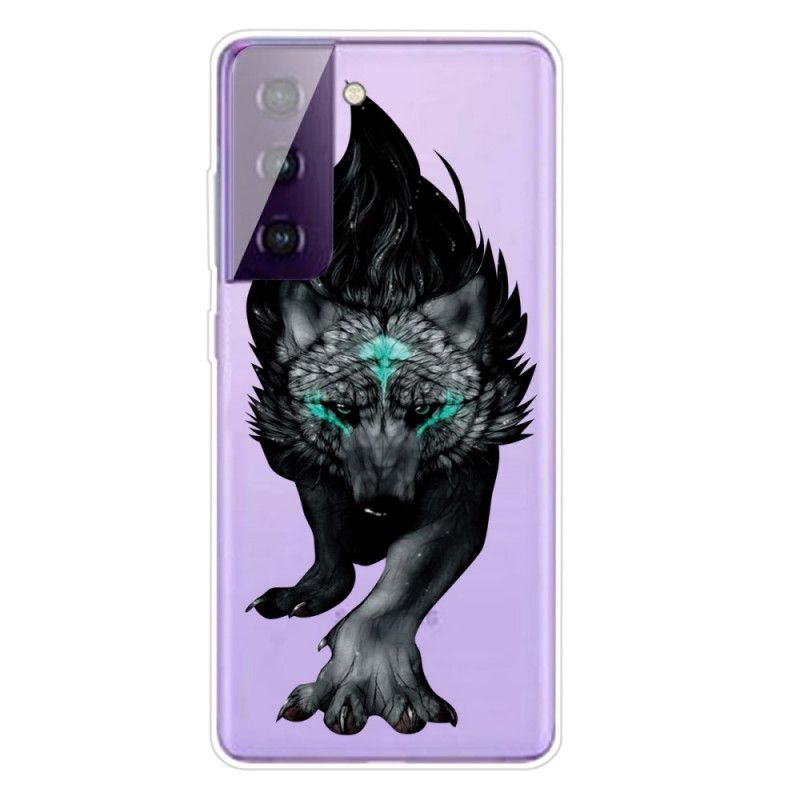 Hoesje Samsung Galaxy S21 5G Telefoonhoesje Grafische Wolf