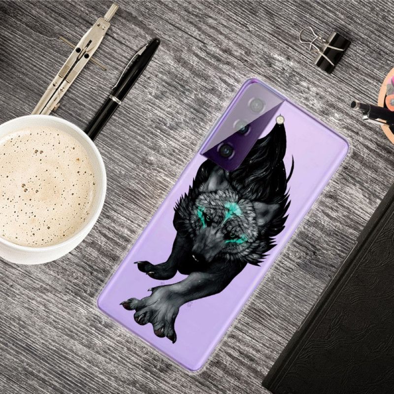 Hoesje Samsung Galaxy S21 5G Telefoonhoesje Grafische Wolf