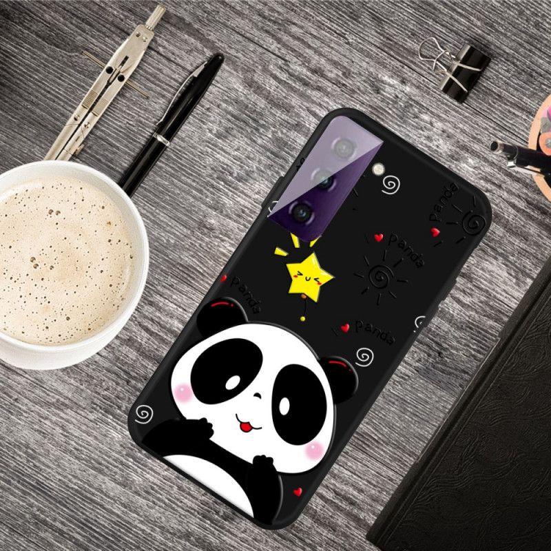 Hoesje Samsung Galaxy S21 5G Telefoonhoesje Panda-Ster