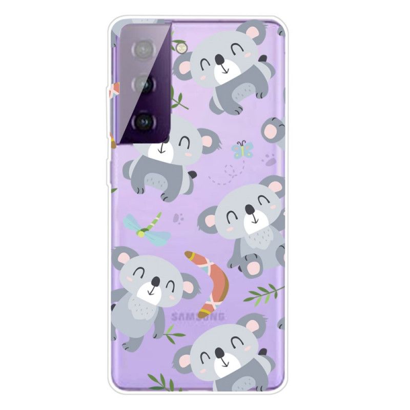 Hoesje Samsung Galaxy S21 5G Telefoonhoesje Schattige Koala'S