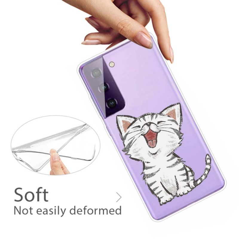 Hoesje voor Samsung Galaxy S21 5G Charmante Kat