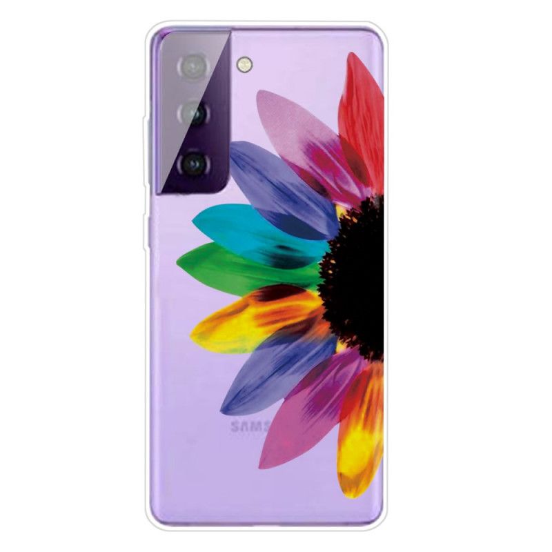 Hoesje voor Samsung Galaxy S21 5G Gekleurde Bloem