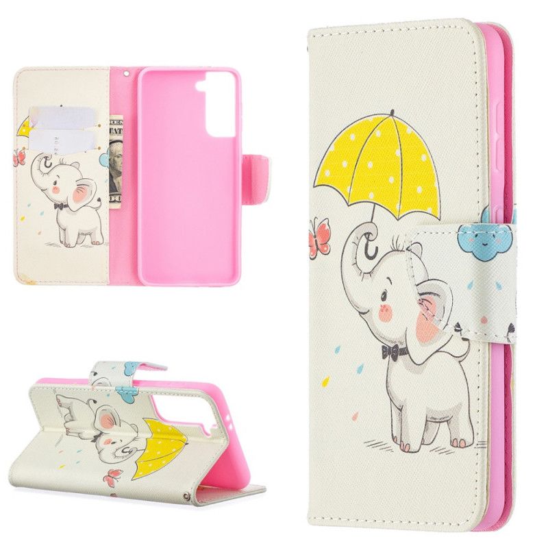 Leren Hoesje Samsung Galaxy S21 5G Babyolifant