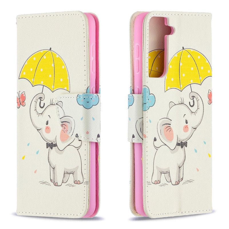 Leren Hoesje Samsung Galaxy S21 5G Babyolifant