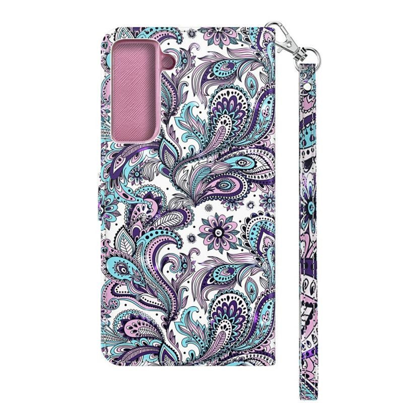 Leren Hoesje Samsung Galaxy S21 5G Chique Kant