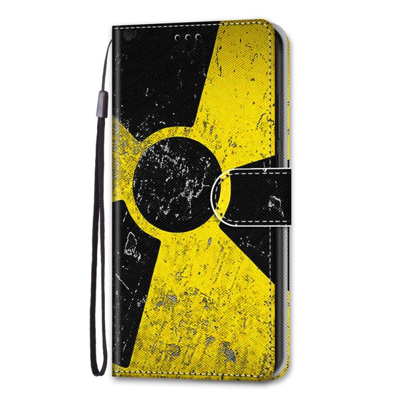 Leren Hoesje Samsung Galaxy S21 5G Gevaar