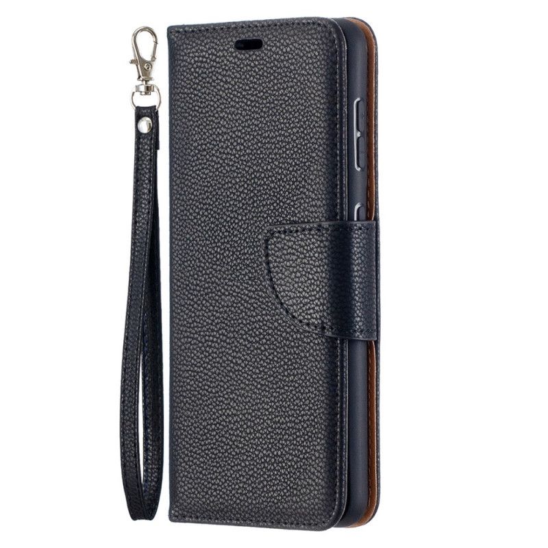 Leren Hoesje Samsung Galaxy S21 5G Grijs Zwart Telefoonhoesje Lychee Schuine Flap