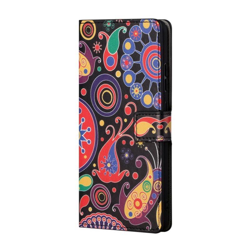 Leren Hoesje Samsung Galaxy S21 5G Melkwegontwerp