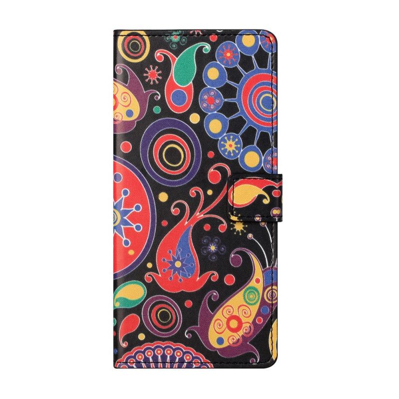 Leren Hoesje Samsung Galaxy S21 5G Melkwegontwerp