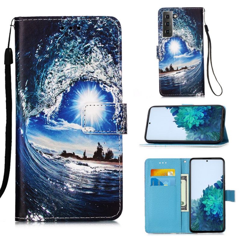 Leren Hoesje voor Samsung Galaxy S21 5G Hou Van De Golf