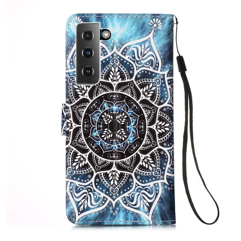 Leren Hoesje voor Samsung Galaxy S21 5G Mandala In De Lucht