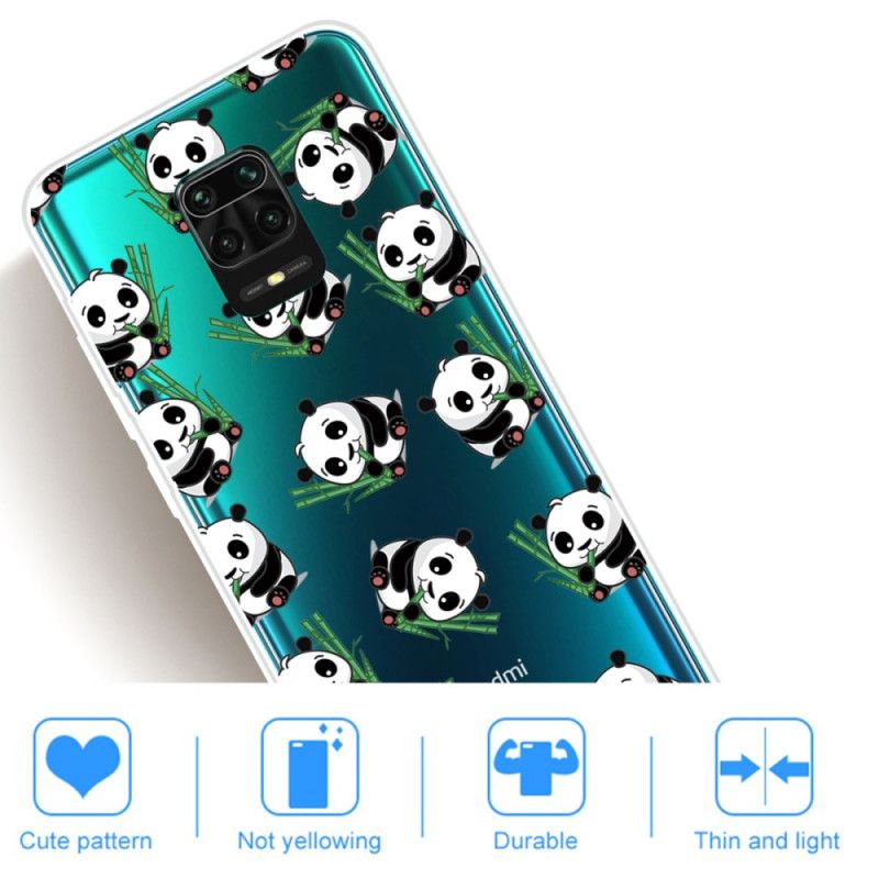 Case Hoesje Xiaomi Redmi Note 9S / Note 9 Pro Telefoonhoesje Kleine Panda'S