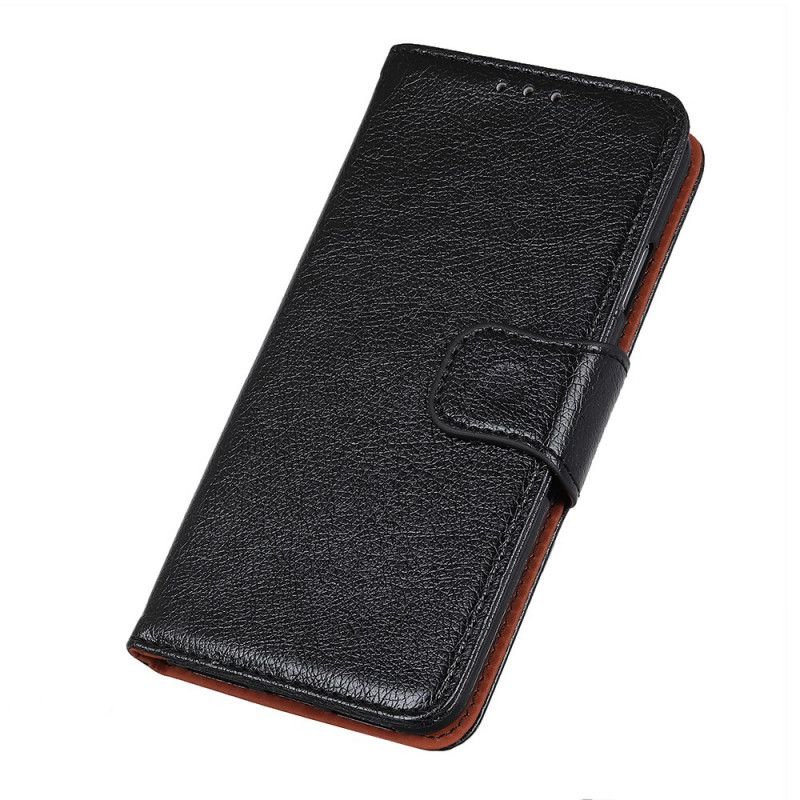 Cover Folio-hoesje Xiaomi Redmi Note 9S / Note 9 Pro Rood Zwart Telefoonhoesje Gespleten Nappaleer