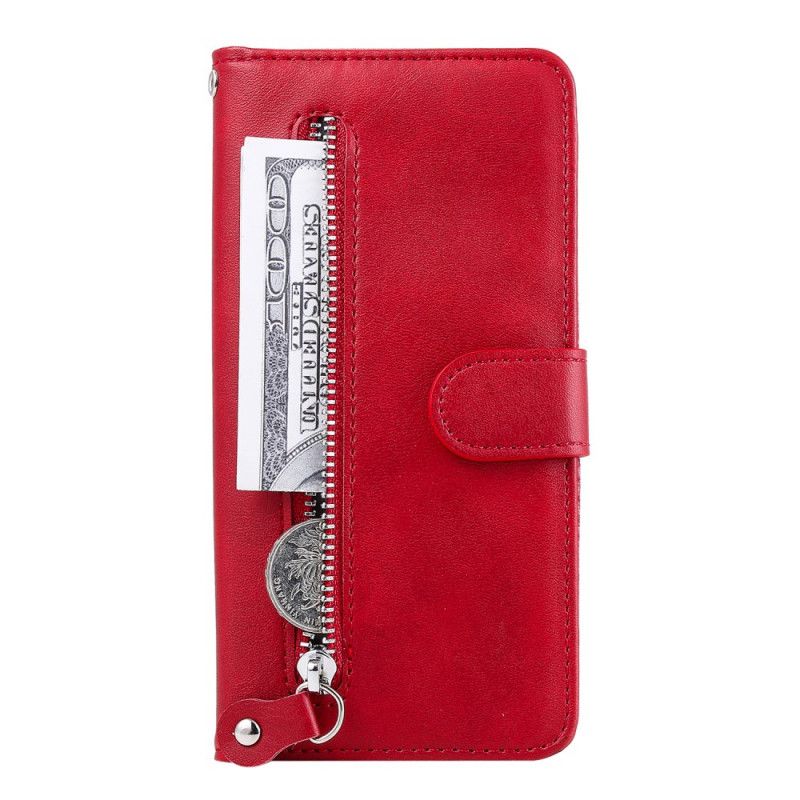 Cover Folio-hoesje Xiaomi Redmi Note 9S / Note 9 Pro Rood Zwart Telefoonhoesje Portemonnee