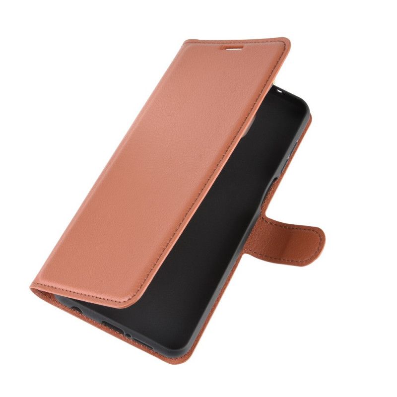 Cover Folio-hoesje Xiaomi Redmi Note 9S / Note 9 Pro Wit Zwart Telefoonhoesje Klassiek Kunstleer