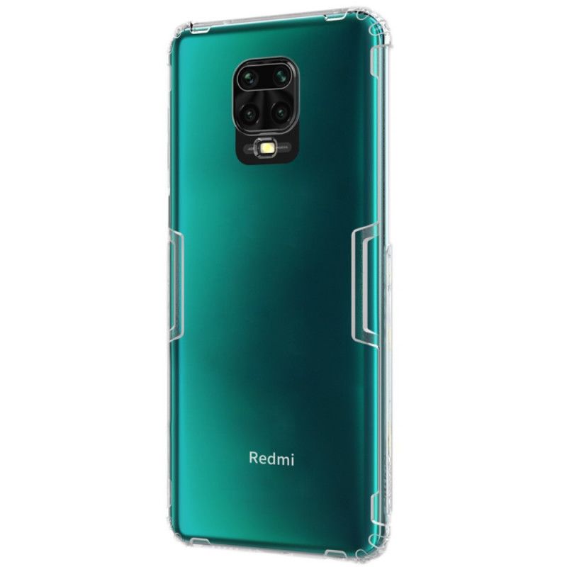 Cover Hoesje Xiaomi Redmi Note 9S / Note 9 Pro Grijs Wit Telefoonhoesje Versterkt Transparant Nillkin