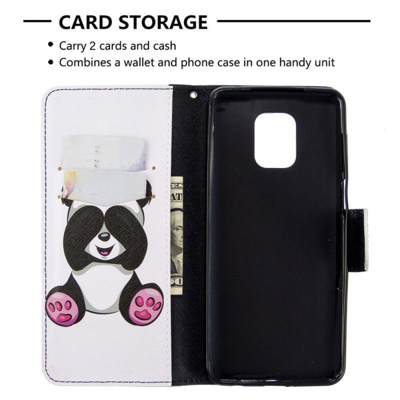 Flip Case Leren Xiaomi Redmi Note 9S / Note 9 Pro Leuke Panda