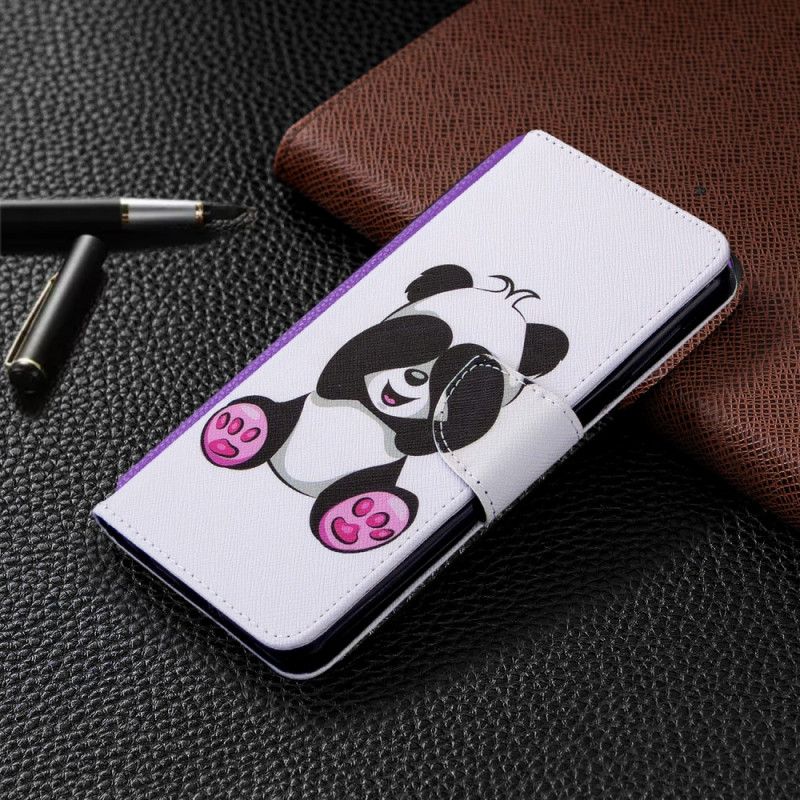 Flip Case Leren Xiaomi Redmi Note 9S / Note 9 Pro Leuke Panda