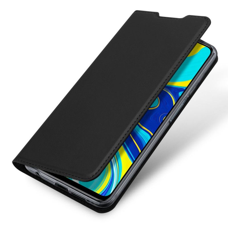 Folio-hoesje Xiaomi Redmi Note 9S / Note 9 Pro Donkerblauw Zwart Dux Ducis