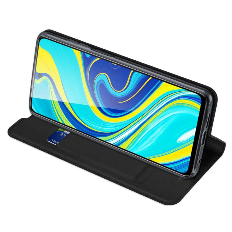 Folio-hoesje Xiaomi Redmi Note 9S / Note 9 Pro Donkerblauw Zwart Dux Ducis