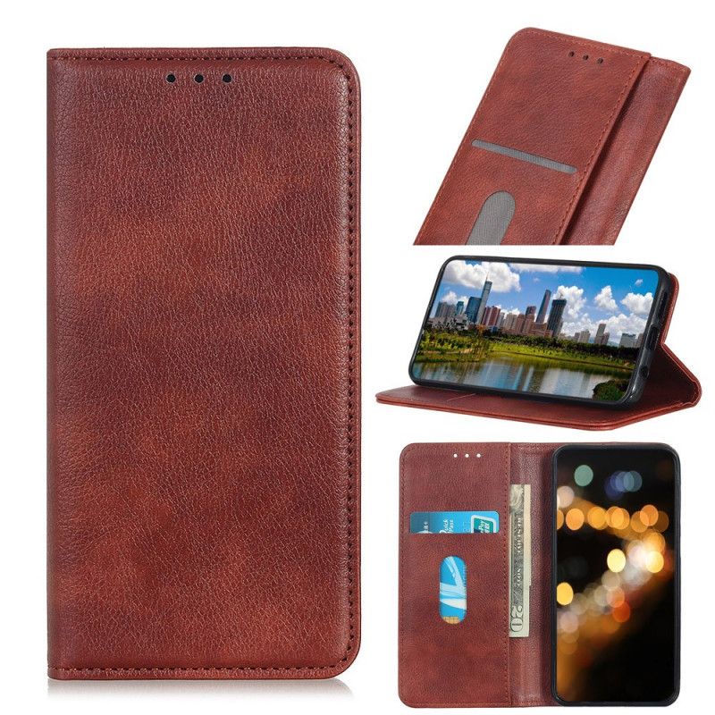 Folio-hoesje Xiaomi Redmi Note 9S / Note 9 Pro Rood Zwart Elegant Splitleer