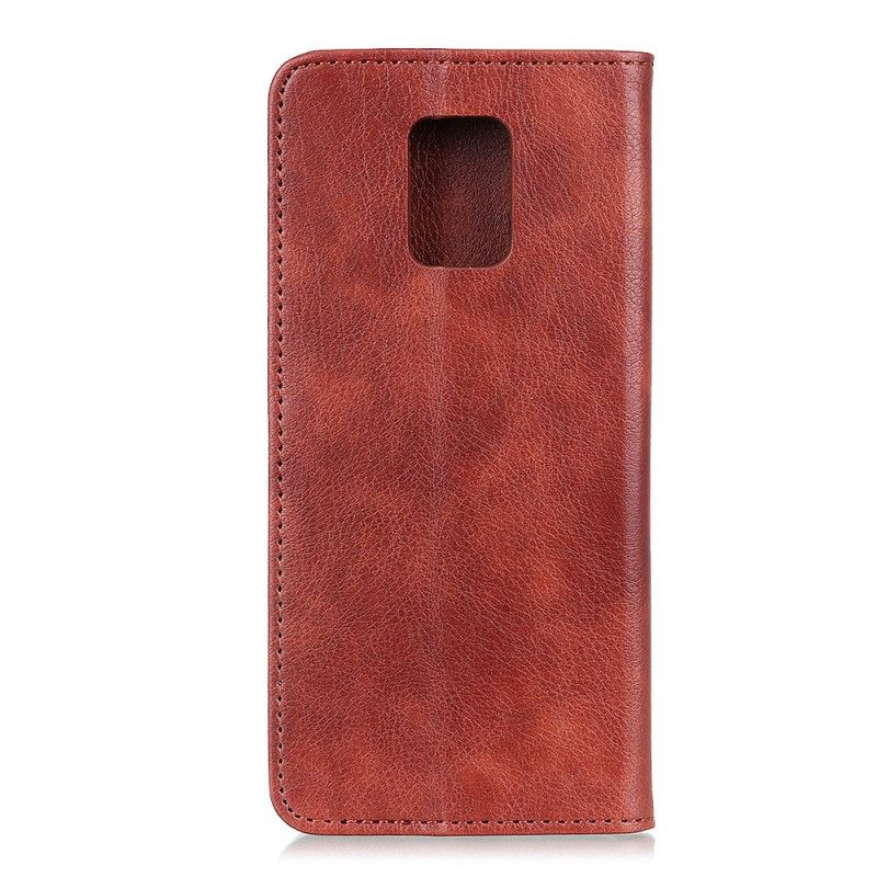 Folio-hoesje Xiaomi Redmi Note 9S / Note 9 Pro Rood Zwart Elegant Splitleer